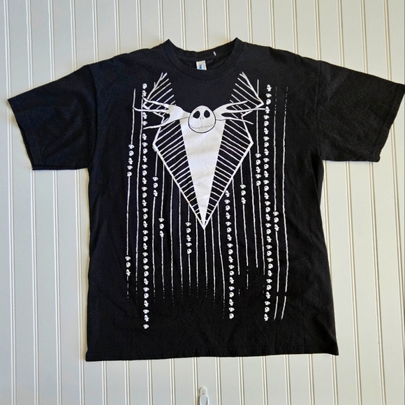 NWOT Nightmare Before Christmas Jack Skellington Shirt Men's Size Large Black - Picture 3 of 10
